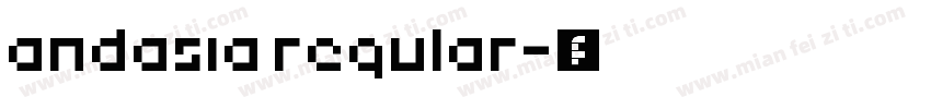 andasia regular字体转换